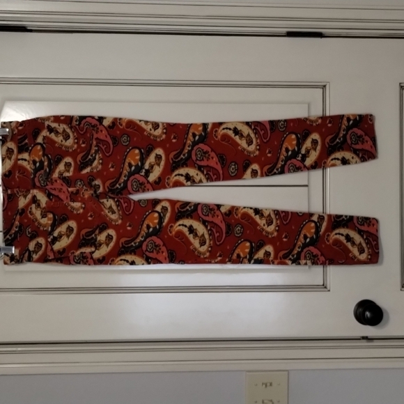 Anthropologie Pilcro & The Letterpress pants floral corduroy Size 25 Skinny - Picture 5 of 11